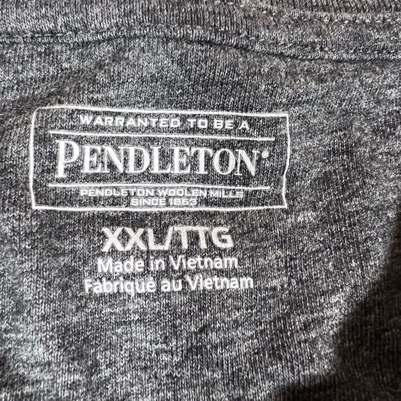 Pendleton Grey Short Sleeve Pullover Pocket T-Shirt Men's Size XXL - Picture 7 of 7